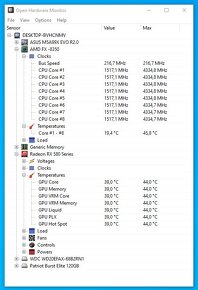 Herný PC,FX 8350,RX 580,12GB RAM,SSD,HDD - 7