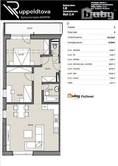 REZERVOVANÝ : Na predaj 3 izbový byt č. IB_4G, v novostavbe, - 7