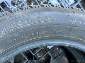 PREDÁM 2 kusy zimné pneumatiky DUNLOP 205/55 R16 91H - 7