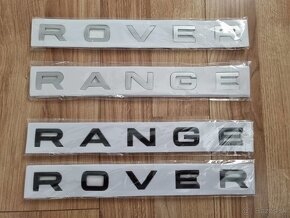 Napis RANGE ROVER, SKODA VRS, MINI COOPER - 7