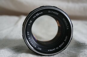 Rokkor 58mm f1,4 minolta MD - 7