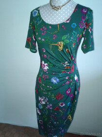 zelené elastické luxusné šaty OUI veľ. 36/38 - 7
