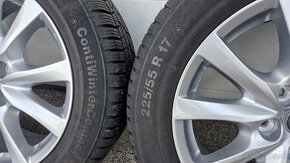 Zimné Alu na Mazdu 225/55 R17, 5x114,3, Continental - 7