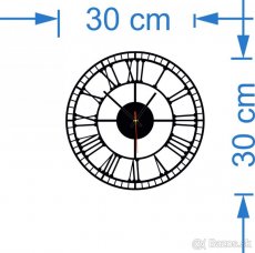 Rímske drevené hodiny z preglejky TOPOĽ X0068 - 7