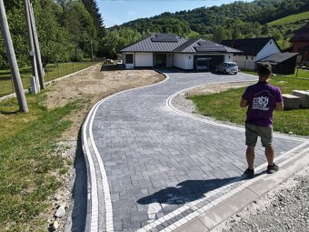 Pokládka zámkovej dlažby, výstavba plotov a oporných múrov - 7