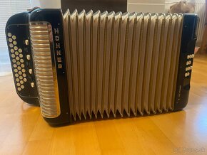 Heligonka Hohner Ouverture IV CF remene+ kufor TOP - 7