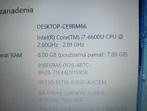 predám 12" HP elitebook 820 g3/ 8gb ram / ssd/ Intel core i7 - 7