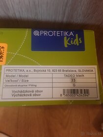 Protetika koža,vychadzkova obuv, chlapcenske velk.33G, nove - 7