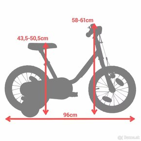 BTWIN 14 palcovy bicykel pre deti od 3 do 4,5 roka - 7