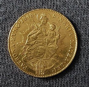 ZLATÝ 1 DUKÁT  - FERDINAND V,  ROK 1848 - 7