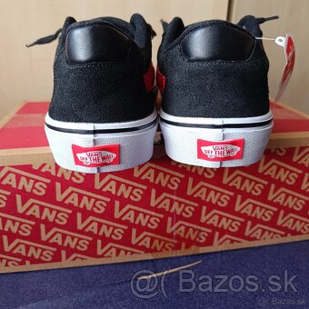 Nové Vans Faulkner black/red Skate tenisky 44 - 7