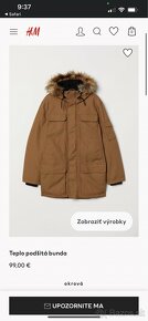 Zimná bunda I podšitá I parka I kabát I snowboard I H&M - 7