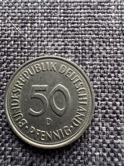 Nemecko - 50 Pfennig 7 ks : 1950, 1966, 1979, 1990, 1992 - 7