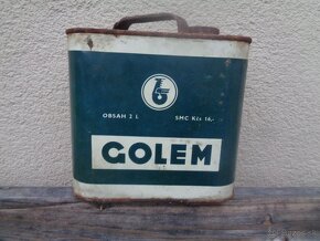 GOLEM - plechovica od oleja pre zberatela , 1lt. - 7