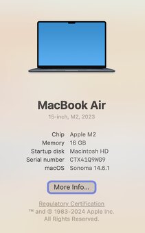 MacBook Air M2 15" 16GB/256GB Vesmírne sivý - 7