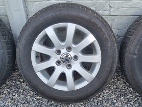 Sada zimnych hlinikovych diskov VW 15" 5x112 ET50 195/65 R15 - 7