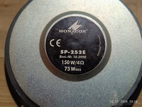 MONACOR SP-252E...94dB...250mm...4ohm - 7