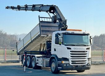 9024 Scania G450 - 8x4 – Sklápěč/Valník + HR-HIAB 322 EP-5 H - 7