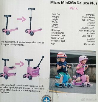 Dětská koloběžka Micro Mini2Go DeLuxe - 7