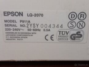 Predám tlačiareň EPSON LQ-2070 - 7