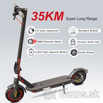 Mestská elektrická kolobežka 8.5“,350W,10Ah,30km/h,35km,13kg - 7