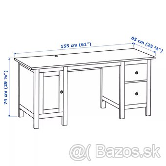 Predám písací stol Hemnes - 7