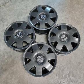 Originál Volkswagen Polo disky 5x100 R14 ET43 - 7