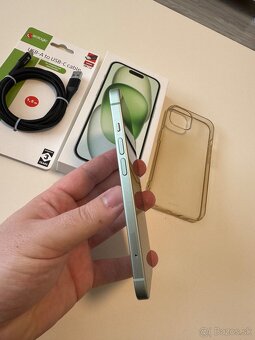 Predám vymením Iphone 15 Green 128GB v záruke - 7