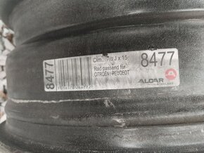 4 ks Alcar Stahlrad 8477 6,5x15 4x108 ET27 Citroen Peugeot - 7