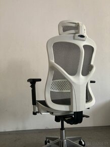 Ergonomicka stolička diablo V-basic bielo šedá - 7