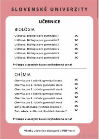 Prijímacie skúšky medicína- Učebnice a materiály - 7