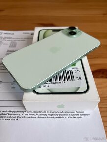 iPhone 15 plus 128 GB Green , záruka 9/2026 - 7