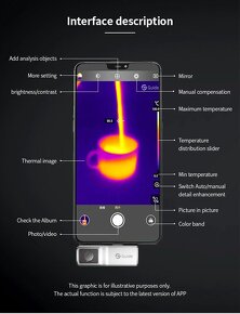 Mobilná Termokamera  MobirAIR pre Apple aj Android - 7
