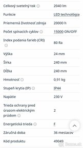 Predám úplne nové nevybalene svetlo Emithor 49049 - 7