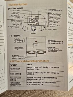 RF Smart Termostat tuya /plynovy,elektricky kotol/ - 7