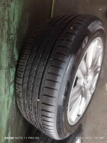 Predám tieto al.disky BBS 5x112 R17 s pneu 225/50 r17 8mm. - 7