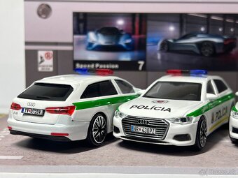 Audi A6 Avant Polícia SR 1:43 - tónované sklá, EVČ vozidla - 7