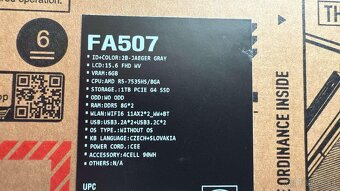 ASUS TUF Gaming A15 FA507 - 7