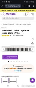 Yamaha stage digital piano p-225 WH - 7