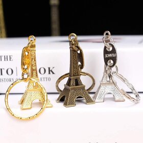 Eiffel Tower - kľúčenka Eiffelova veža | bronzová - 7