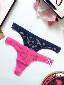 Victoria’s Secret PINK tanga nohavičky M - 7