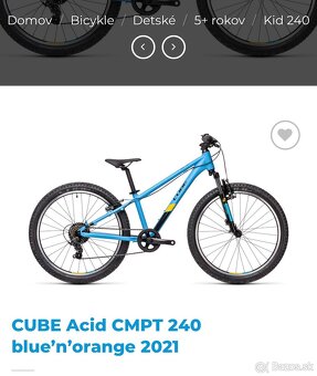 CUBE Acid CMPT 240 bicykel modrý - 7