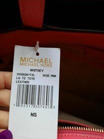 Michael Kors tote ruzova - 7