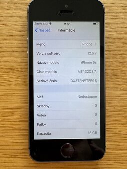 iPhone 5S 16GB Space Gray nová batéria - 7