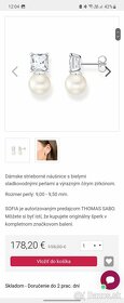 Strieborné náušnice, prívesky od Thomas Sabo Nové - 7