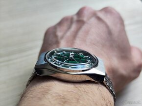 TIMEX Q Diver Reissue GMT - Green & Silver + Originál box - 7