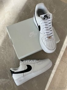 Nike Air Force 1 bielo čierne tenisky - 7