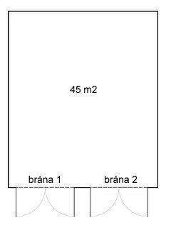 Dvojgaráž 45m2, dve brány - BB v blízkosti centra - 7