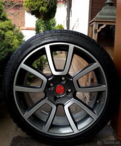 alu R17 4x100, zimné pneu 205/45, orig. Fiat 500 - 7