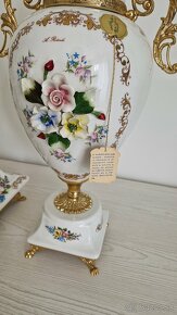 Krasne Talianske hodiny a vazy porcelánové - 7